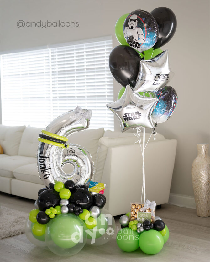 star wars balloons bouquet