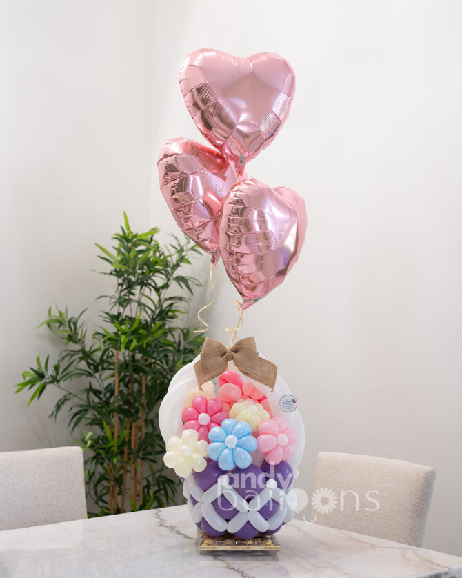 Balloon Flowers with Chocolates