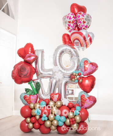 Huge Love Balloon Bouquet