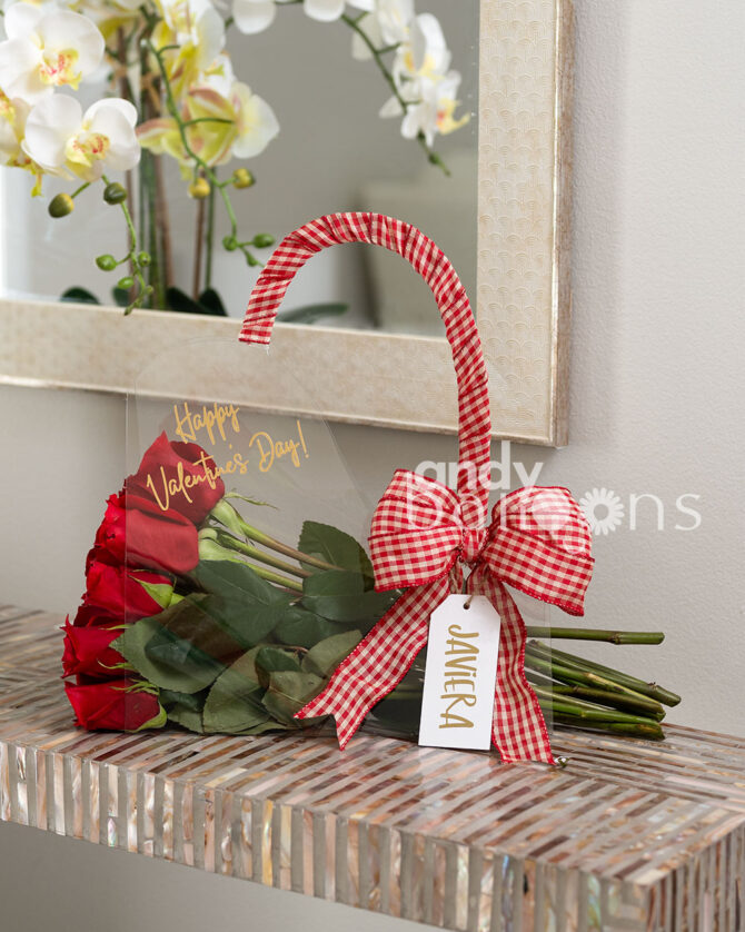 Bag with Fresh Flowers